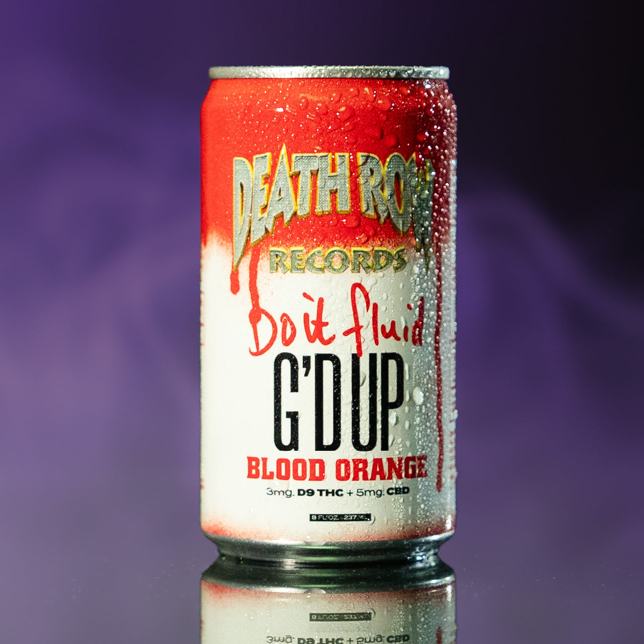 Death Row Records - Do it Fluid - Low Dose 3mg THC + 5mg CBD - 8oz Beverage - SWED