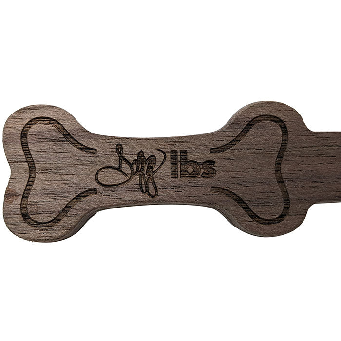 Dogg lbs - Wooden Dogg Bone Handle Stainless Steel Dabber - Single