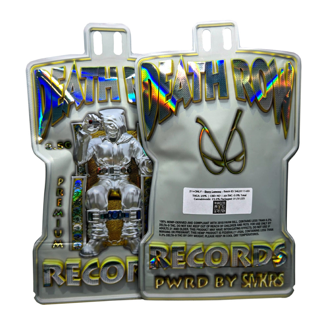 Death Row Records - THCA Flower - Mylar 3.5g - Berry Lemonz