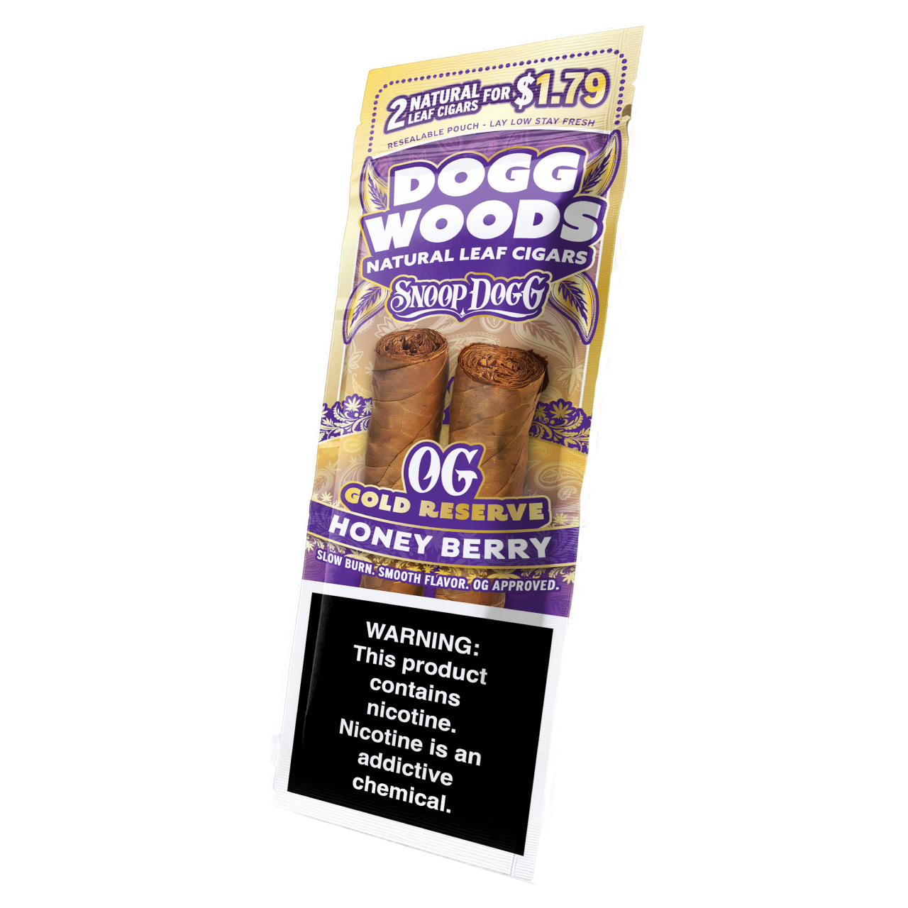 Dogg Woods - Premium Natural Leaf Cigars (2pk) - Pre-Priced
