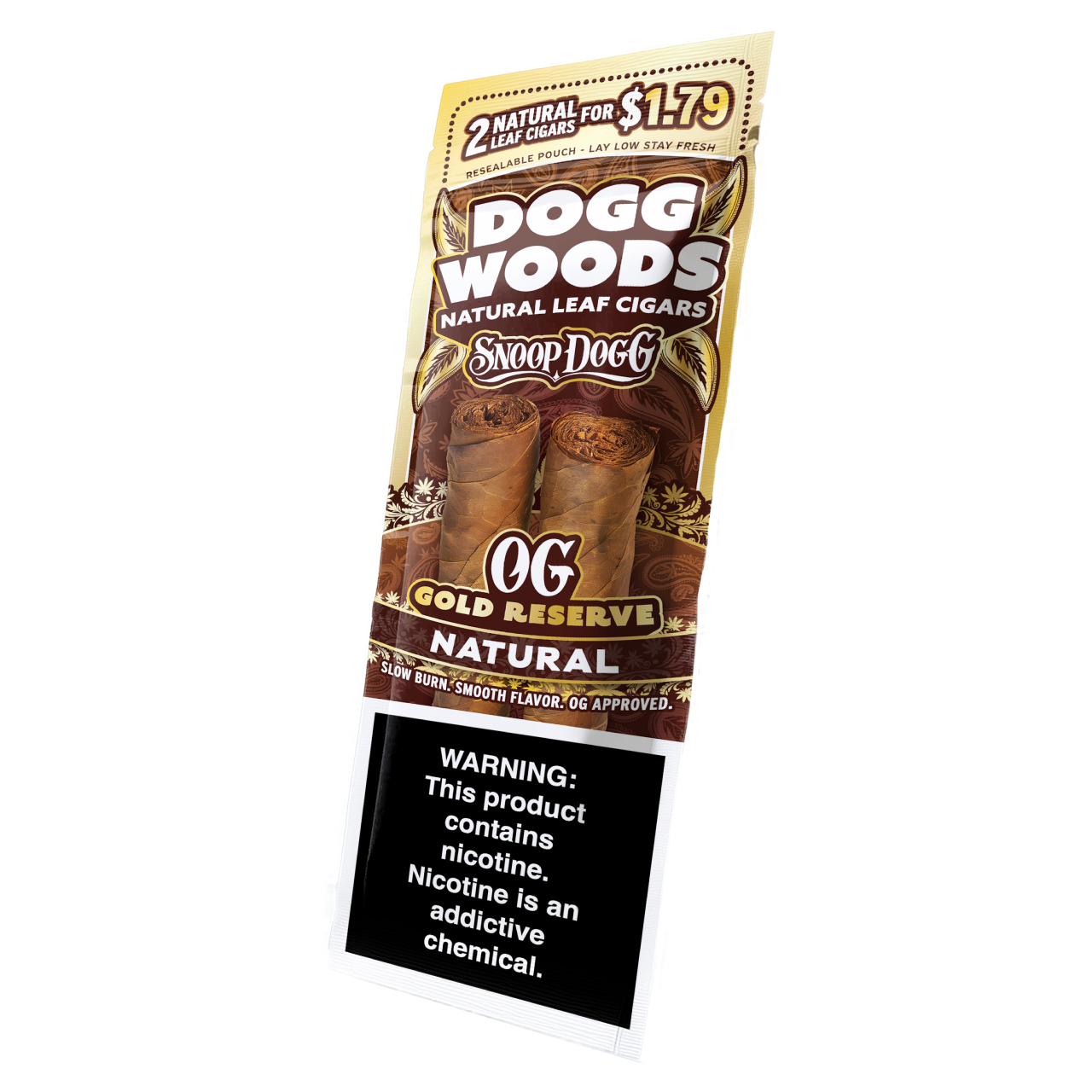 Dogg Woods - Premium Natural Leaf Cigars (2pk) - Pre-Priced