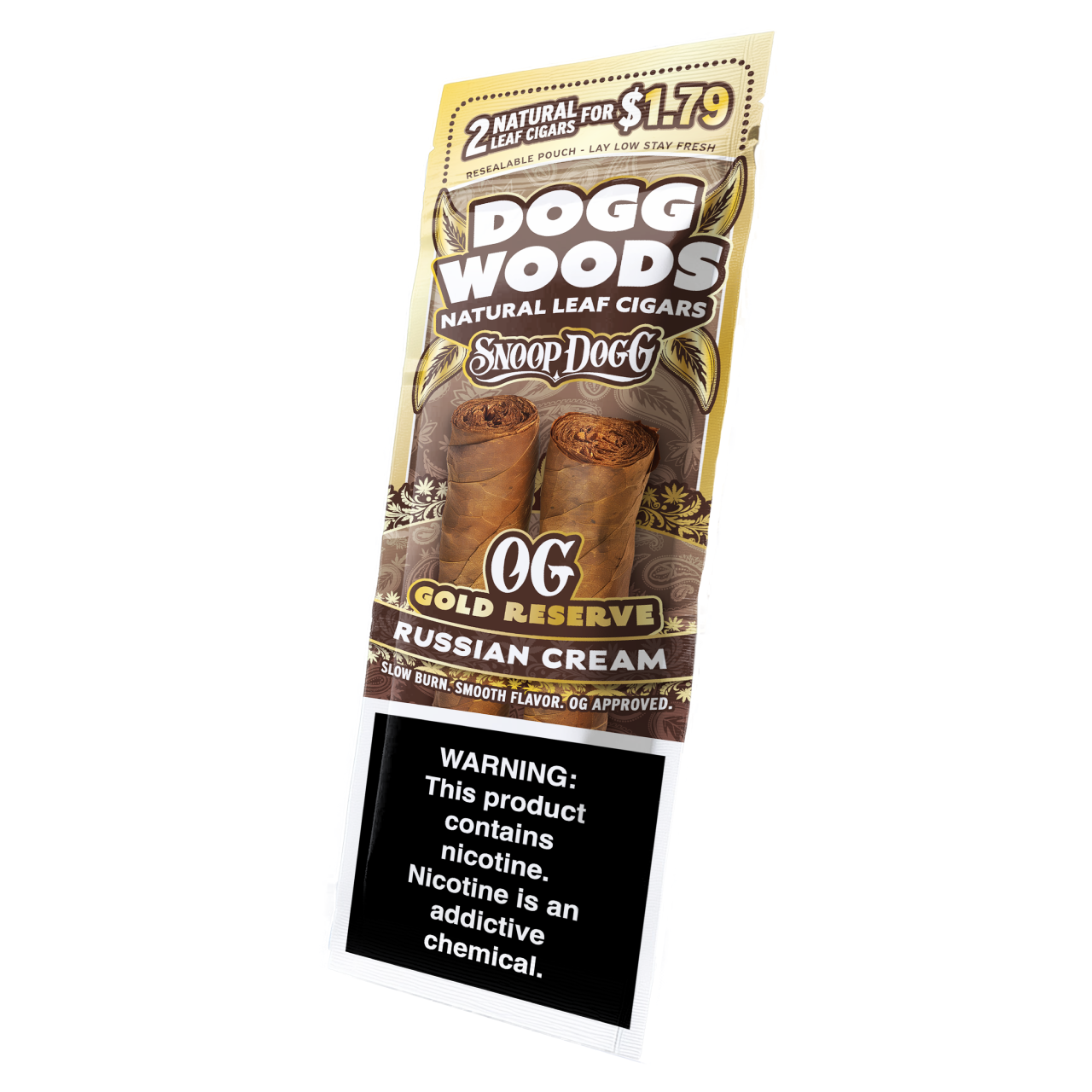 Dogg Woods - Premium Natural Leaf Cigars (2pk) - Pre-Priced
