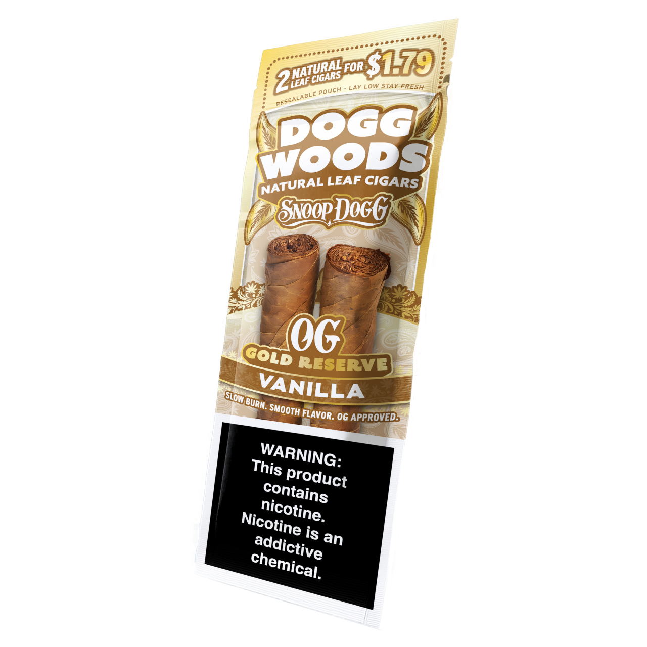 Dogg Woods - Premium Natural Leaf Cigars (2pk) - Pre-Priced