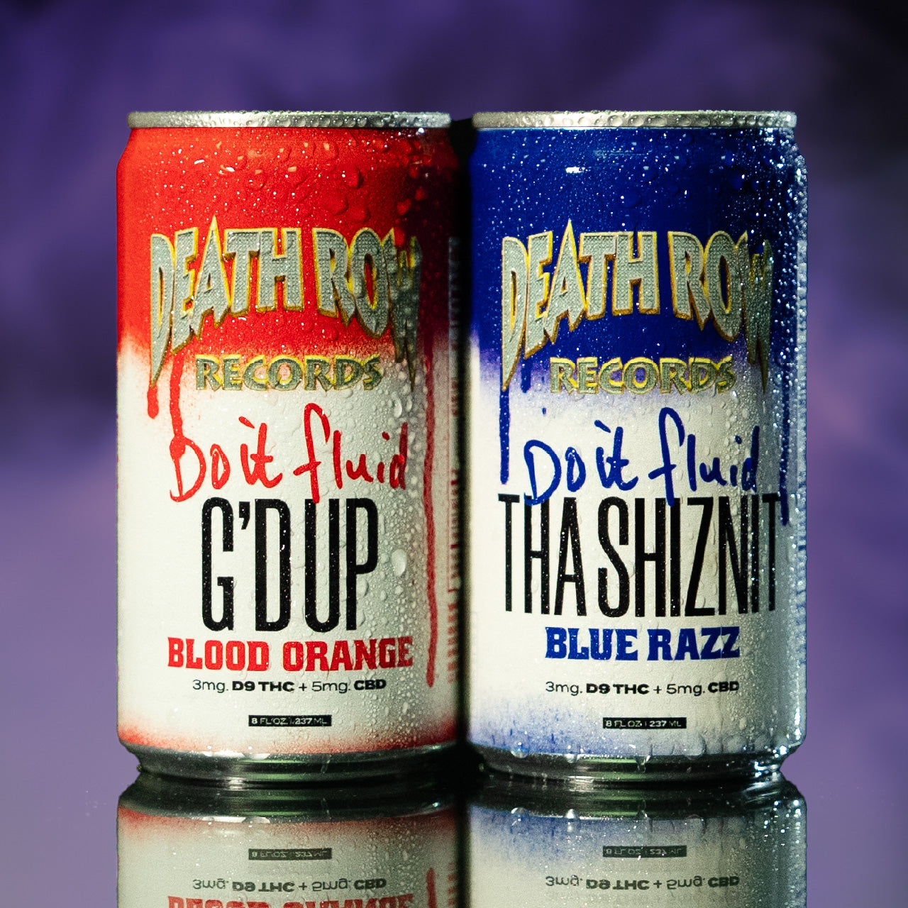 Death Row Records - Do it Fluid - Low Dose 3mg THC + 5mg CBD - 8oz Beverage