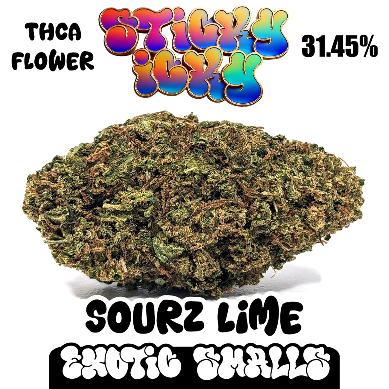 Sticky Icky - THCA Exotic Smalls Flower - Sourz Lime [Hybrid]